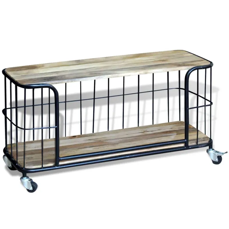 comoda tv din lemn de mango, 100x40x45 cm