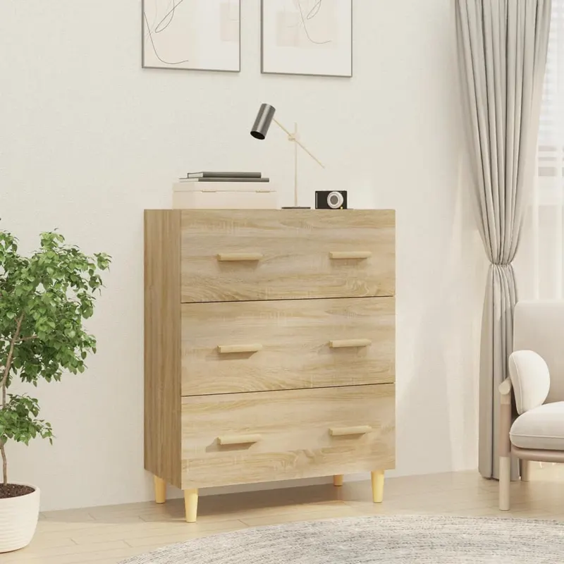 servanta, stejar sonoma, 70x34x90 cm, lemn prelucrat