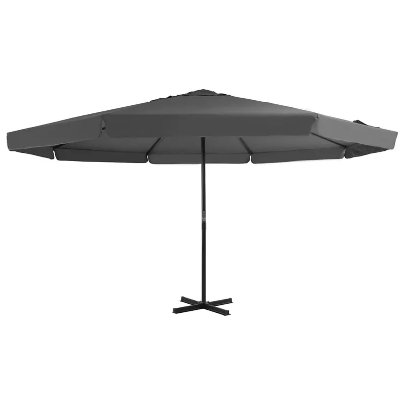 umbrela de soare cu stalp aluminiu, antracit, 500 cm