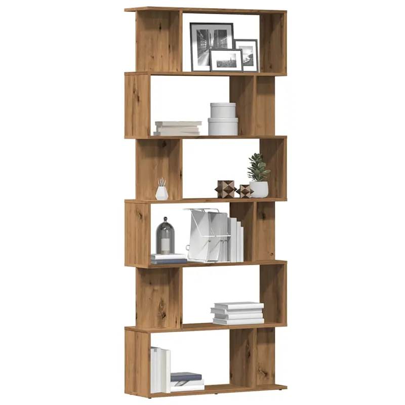dulap cu carti artisan stejar 80x24x192 cm lemn prelucrat