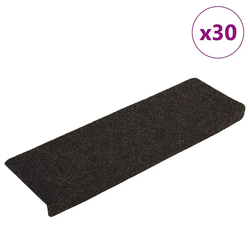 covorase scara autoadezive 30 buc maro inchis 65x21x4 cm