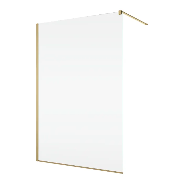 Paravan dus sticla walk-in 100x200 cm auriu periat Sanswiss Easy STR4P