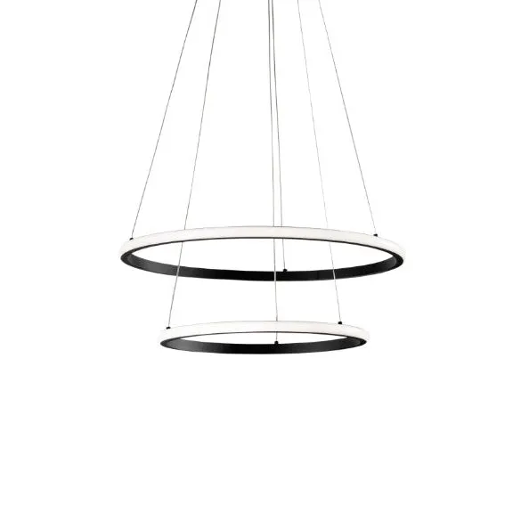 Lampa suspendata AXIS DOUBLE Ø40/60 CM - Negru