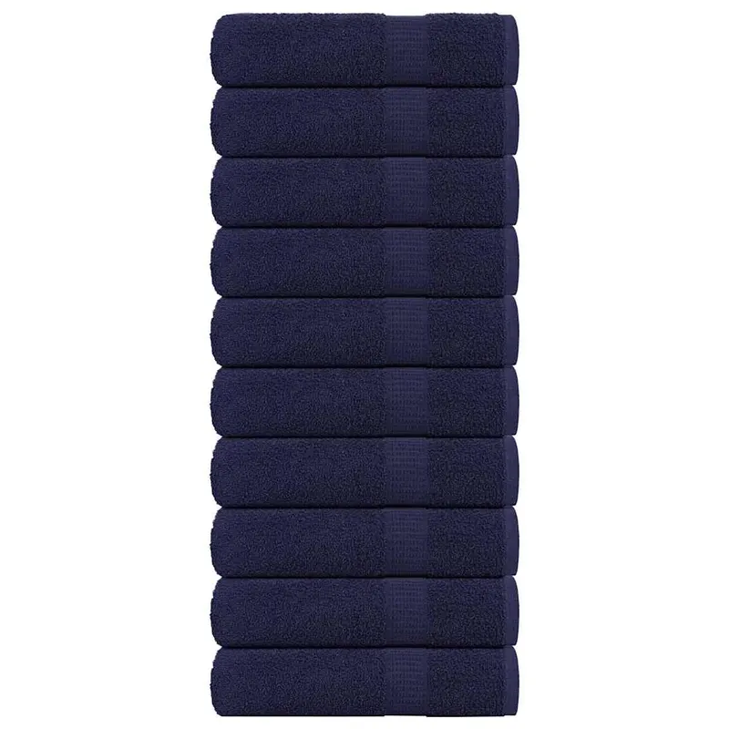 Prosoape de dus, frogn, 10 buc., albastru marin, 70x140 cm, 360 g/m2