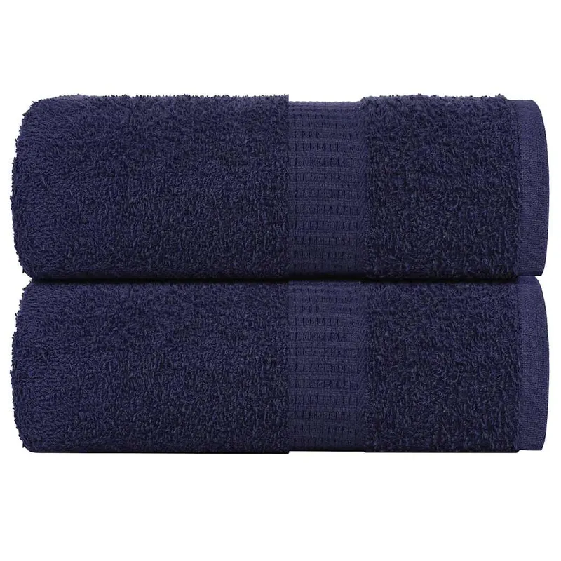 Prosoape de oaspeti, frogn, 2 buc, albastru marin, 30x50 cm, 360 g/m2