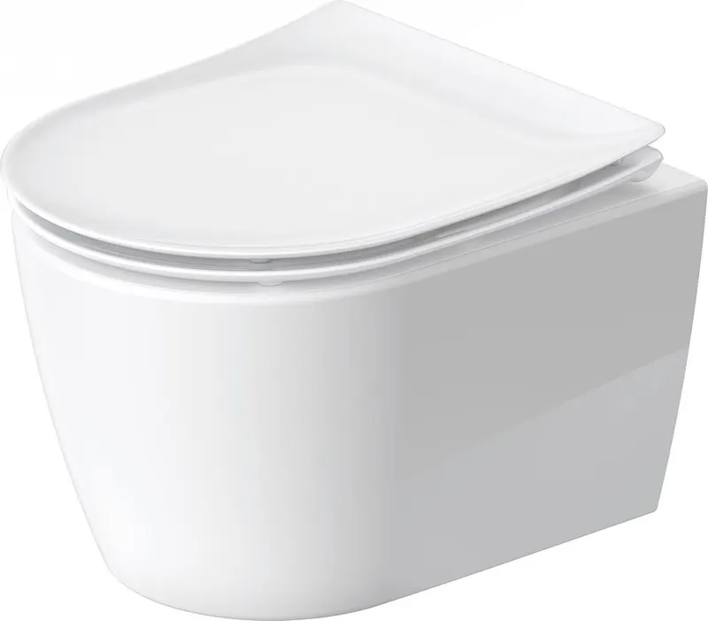 Vas WC Duravit 2590090000, Soleil by Starck, montaj suspendat, tip clatire jet de apa, tip evacuare orizontala, alb