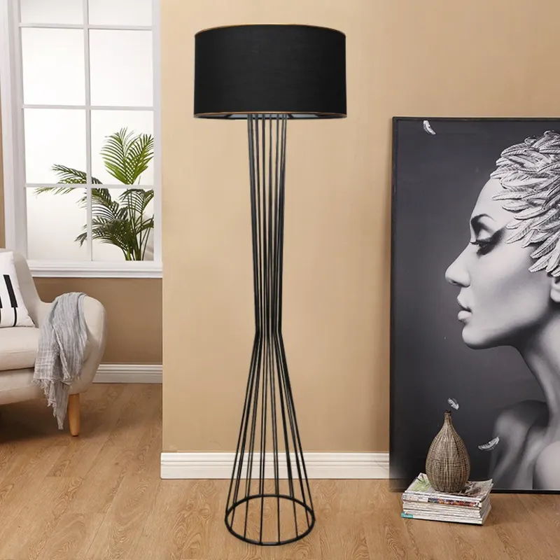 Lampadar Aydin, 38x21x155 cm - Gri inchis