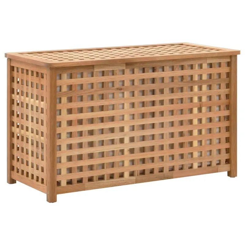 cufar de rufe, 77,5x37,5x46,5 cm, lemn masiv de nuc