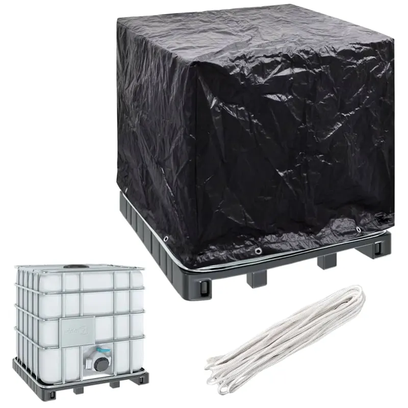husa pentru container ibc cu 8 ocheti, 116x100x120 cm