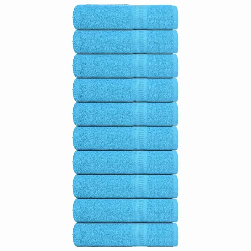 prosoape de baie 10 buc turcoaz 100x150 cm 360 g/m2 100% bumbac
