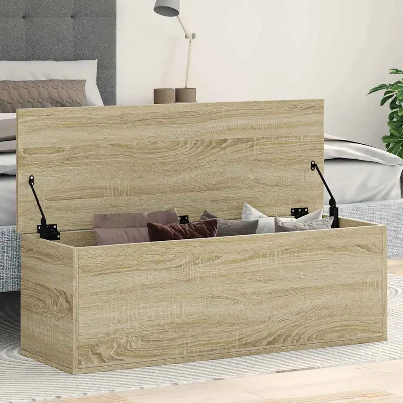 cutie de depozitare, stejar sonoma, 102x35x35cm, lemn prelucrat