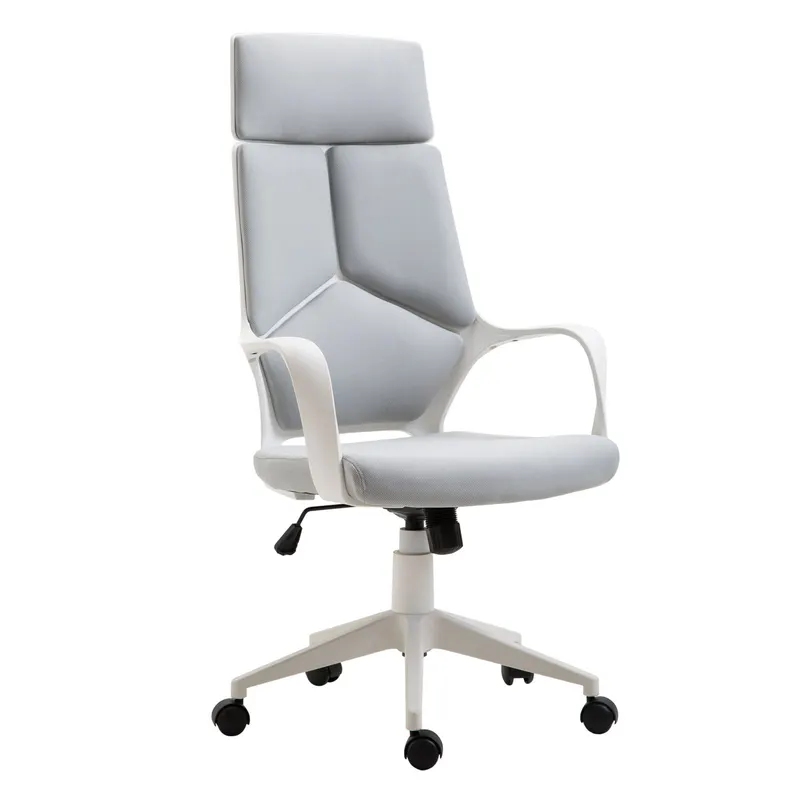 HomCom Scaun Ergonomic de Birou cu Spătar Înalt Reglabil 63x63x117-127cm Negru
