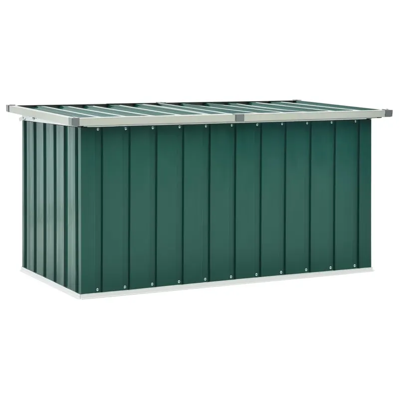 lada de depozitare pentru gradina, verde, 129 x 67 x 65 cm
