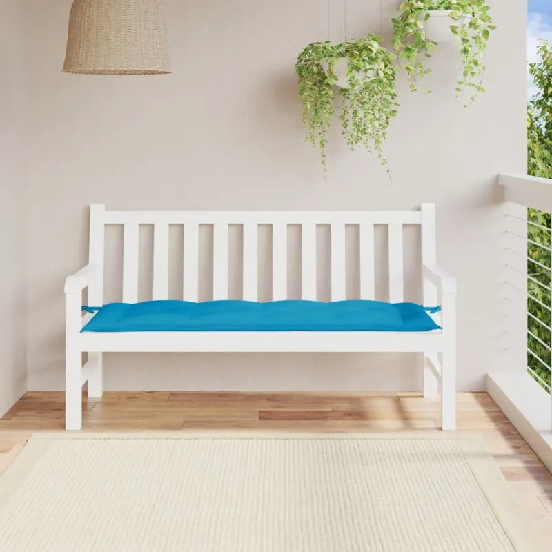 perna de banca, albastru deschis, 150x50x7 cm, material oxford