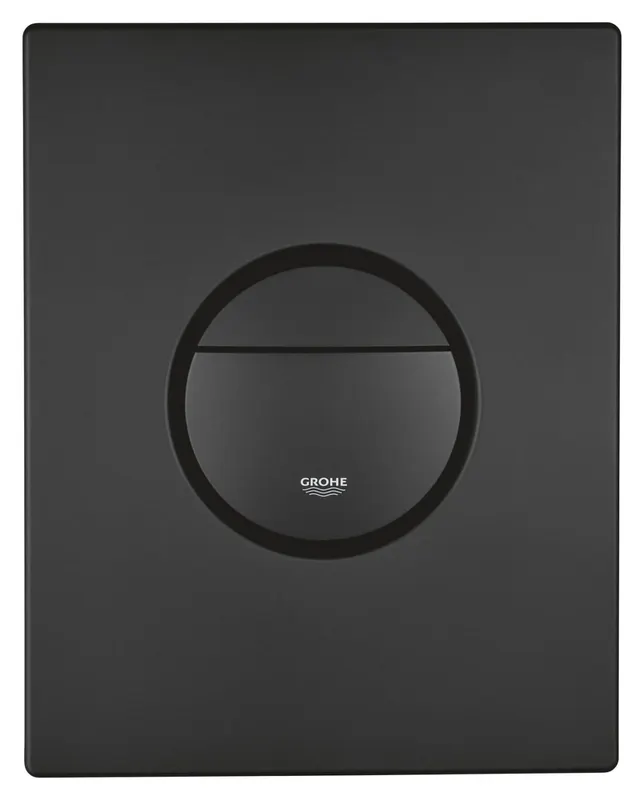 Clapeta WC Grohe 38765KF0, Nova Cosmopolitan, verticala, dubla, 156 x 197 mm, ABS, mat, negru