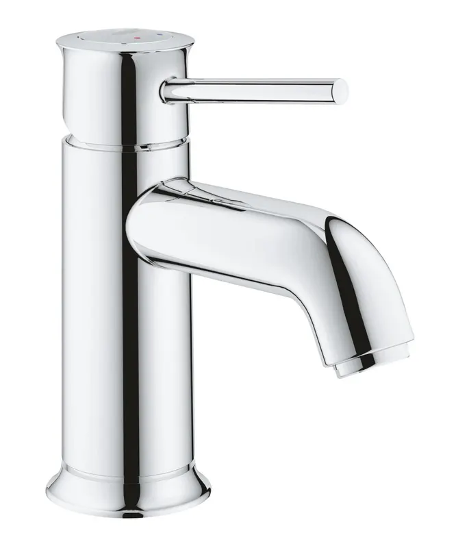 Baterie lavoar Grohe 32863000, BauClassic, tip comanda monocomanda, tip instalare pe lavoar, marime s, crom