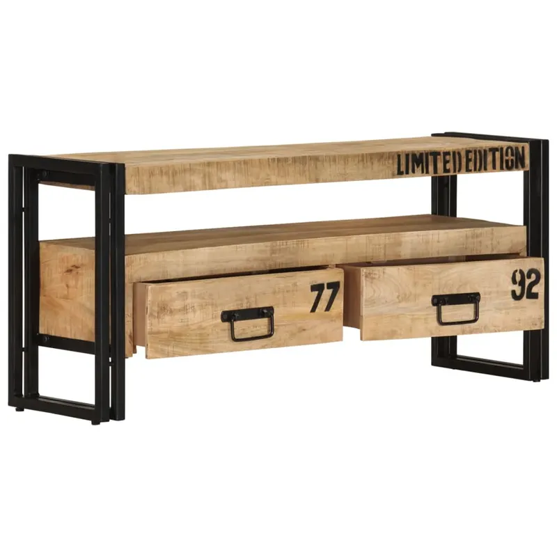 comoda tv, 100 x 30 x 45 cm, lemn masiv de mango