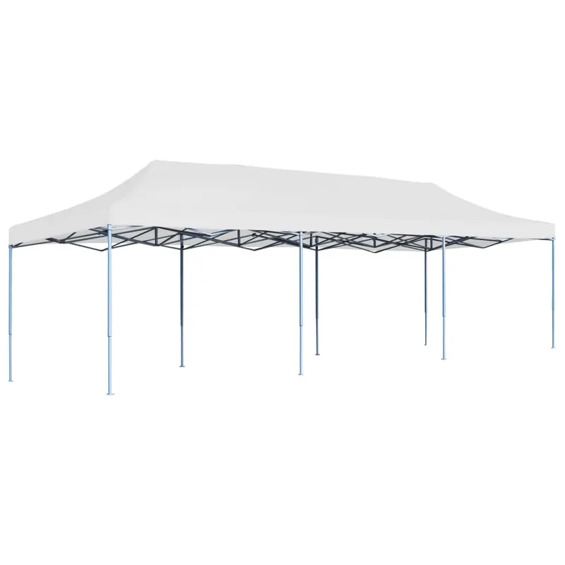 cort de petrecere pliabil, alb, 3 x 9 m
