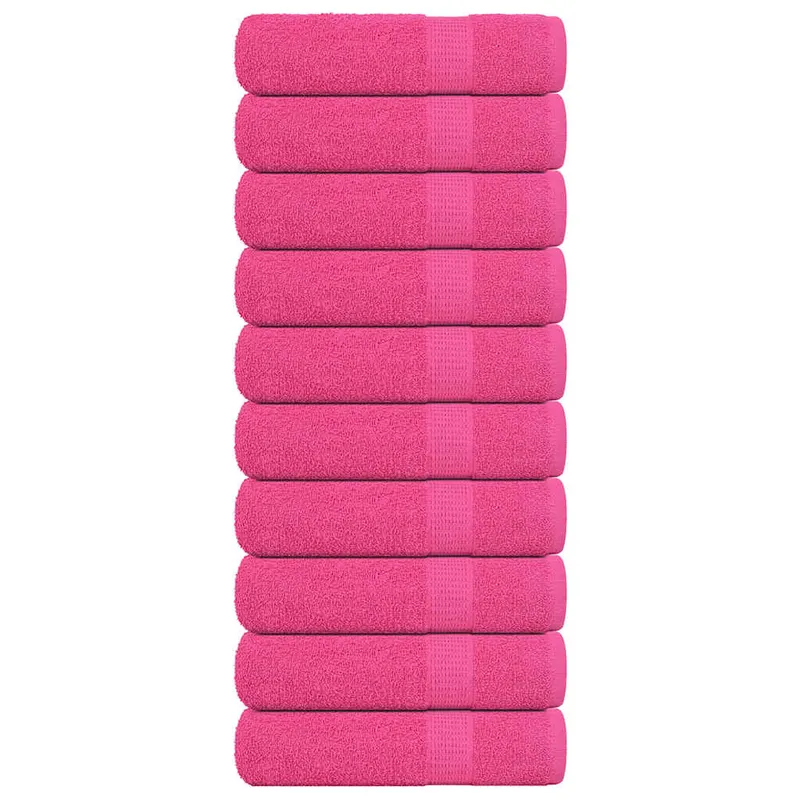prosoape de baie 10 buc roz 100x150 cm 360 g/m2 100% bumbac