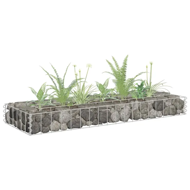 strat inaltat gabion, 90 x 30 x 10 cm, otel galvanizat
