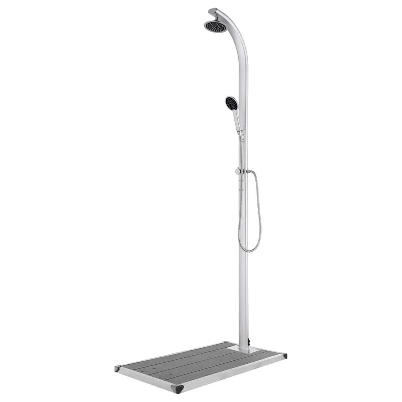 dus de gradina cu baza gri, 220 cm, aluminiu