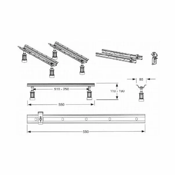 Set universal pentru fixare cada Ideal Standard