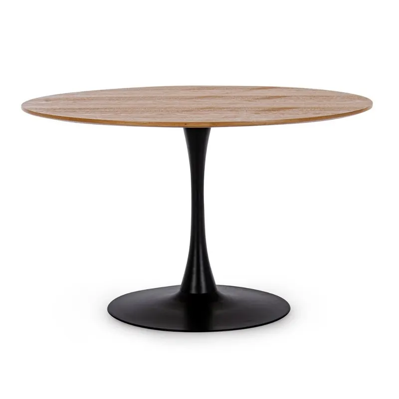 Masa BLOOM VENEER Ø120 CM - Lemn / Ø120cm