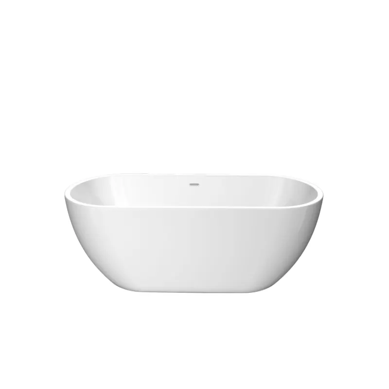 Cada freestanding Florida Aura P 160, ovala, tip insula, instalatie completa, acril, alb