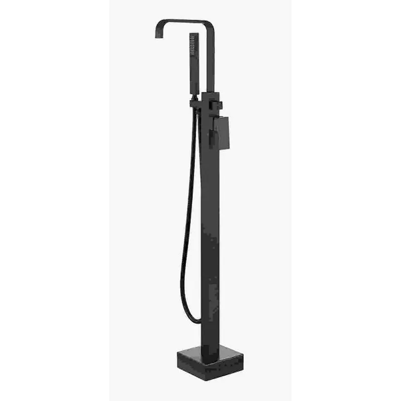 Baterie cada freestanding culoare neagra Besco Modern I