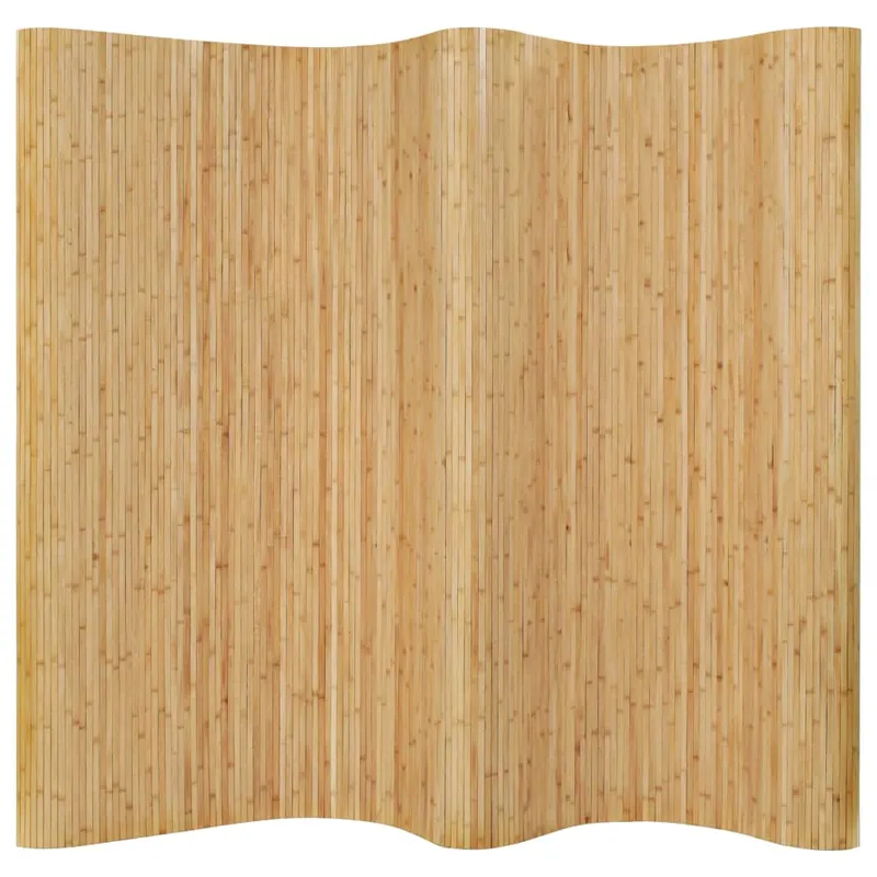 paravan de camera, natural, 250 x 165 cm, bambus
