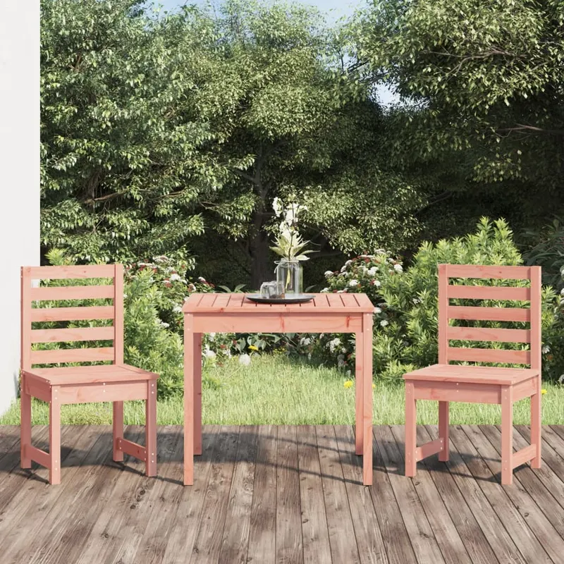 Set bistro de gradina, 3 piese, lemn masiv douglas