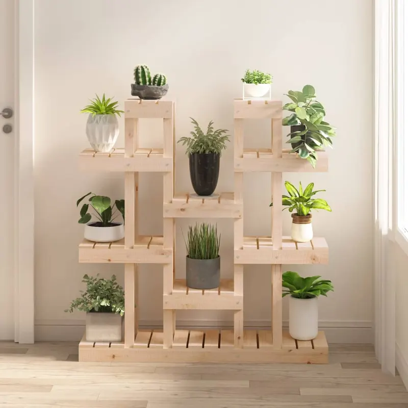 suport pentru plante, 104,5x25x109,5 cm, lemn masiv de pin