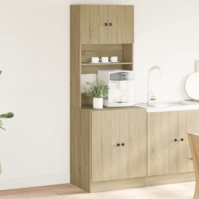 dulap de bucatarie, stejar sonoma, 60x50x180 cm, lemn prelucrat