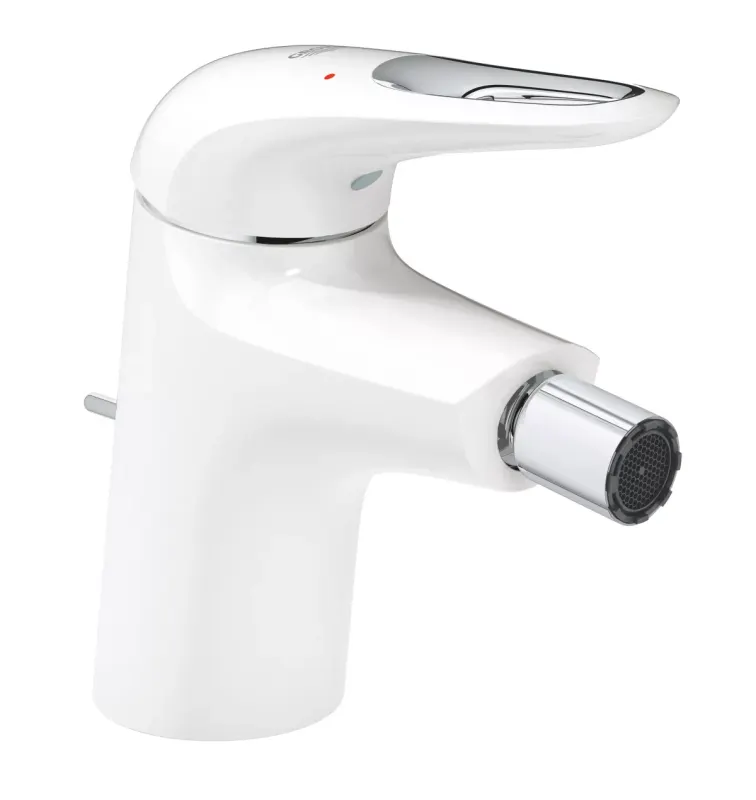 Baterie bideu Grohe Eurostyle 33565LS3, 3 8 , monocomanda, cartus ceramic, evacuare cu tija, marimea S, alb