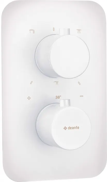 Capac pentru baterie cada cu termostat, element extern BOX, alb, Deante Therm