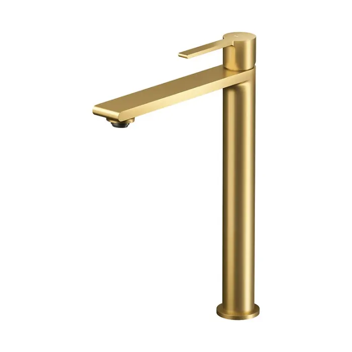 Baterie inalta pentru lavoar 297 mm, auriu periat, Cersanit Virgo
