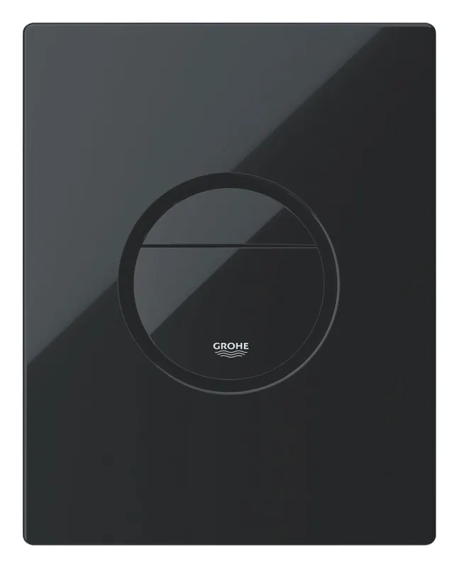 Clapeta WC Grohe 38765KV0, Nova Cosmo, dubla, verticala, 197 x 156 mm, ABS, lucios, negru