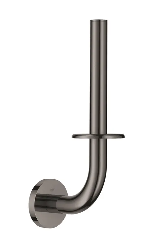 Suport hartie igienica Grohe 40385A01, Essentials, montare pe perete, 1 rola, fixare ascunse, lucios, grafit