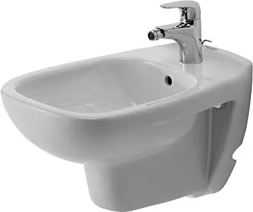 Bideu Duravit 22571500002, D-Code, montaj suspendat, preaplin, zona montaj interior, seria D-Code, alb