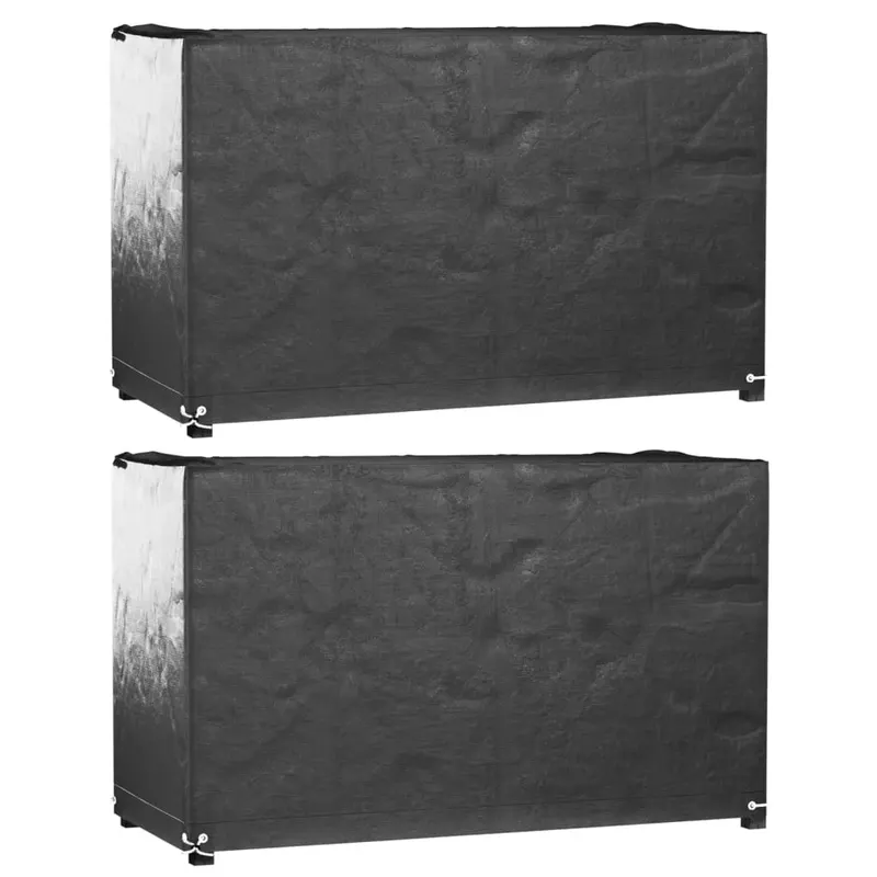 huse mobila gradina, 2 buc, 8 ocheti, 170x94x70 cm, rectangular