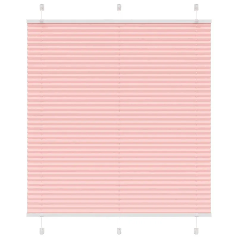 jaluza plisata roz 120x100 cm latime tesatura 119,4 cm