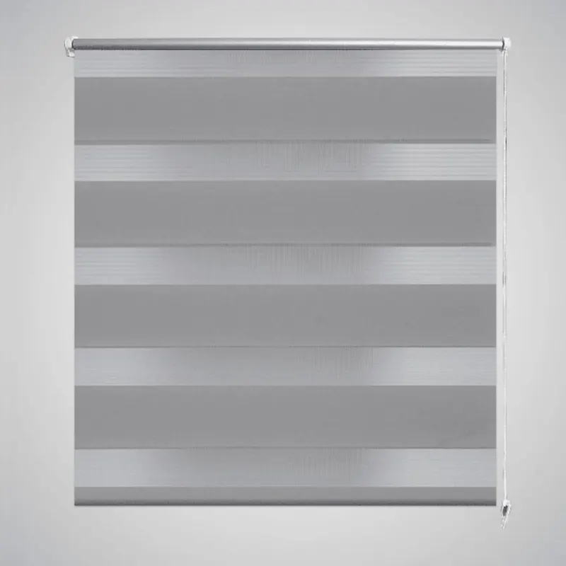 Jaluzea tip zebra, 140 x 175 cm, gri