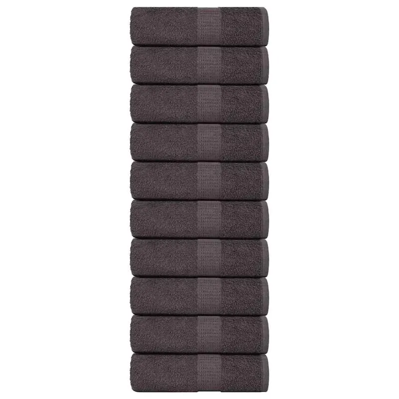 prosoape de sapun 10 buc antracit 30x30 cm 360 g/m2 100% bumbac