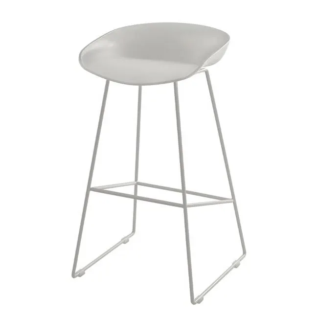 Scaun de bar MILANA H73 CM - Alb