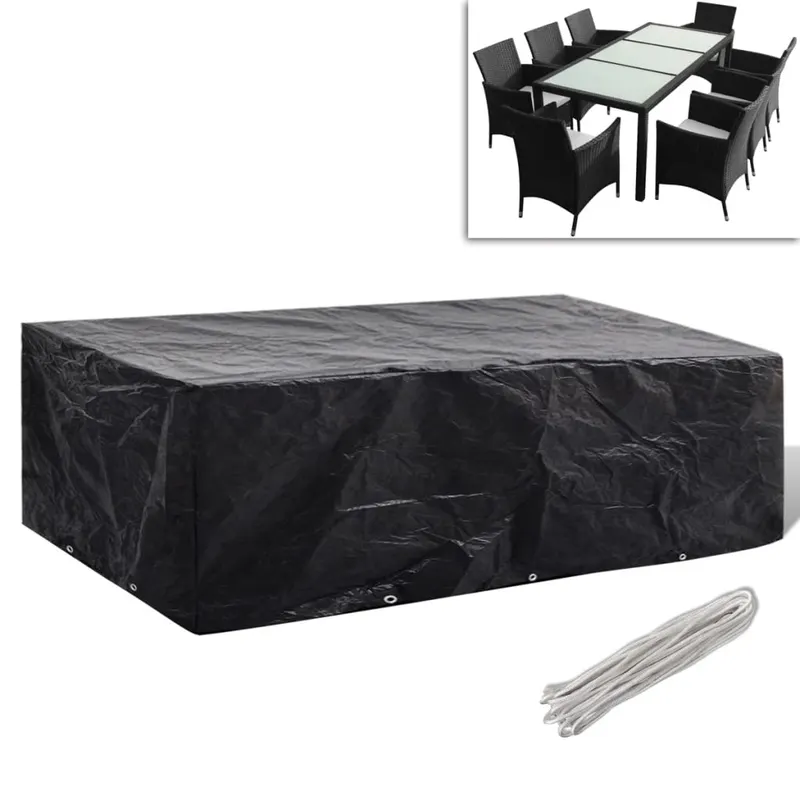 husa mobilier gradina, 8 ocheti, 300x140x90 cm