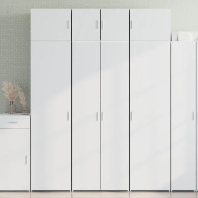 dulap inalt, alb, 70x42,5x185 cm, lemn prelucrat