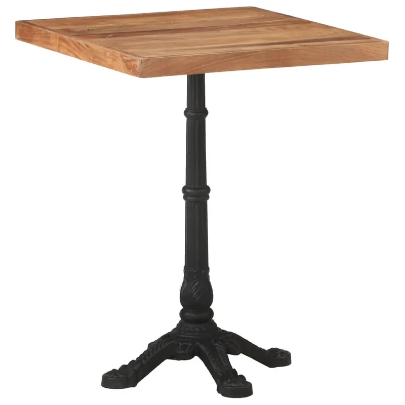 masa de bistro, 60 x 60 x 76 cm, lemn masiv de acacia