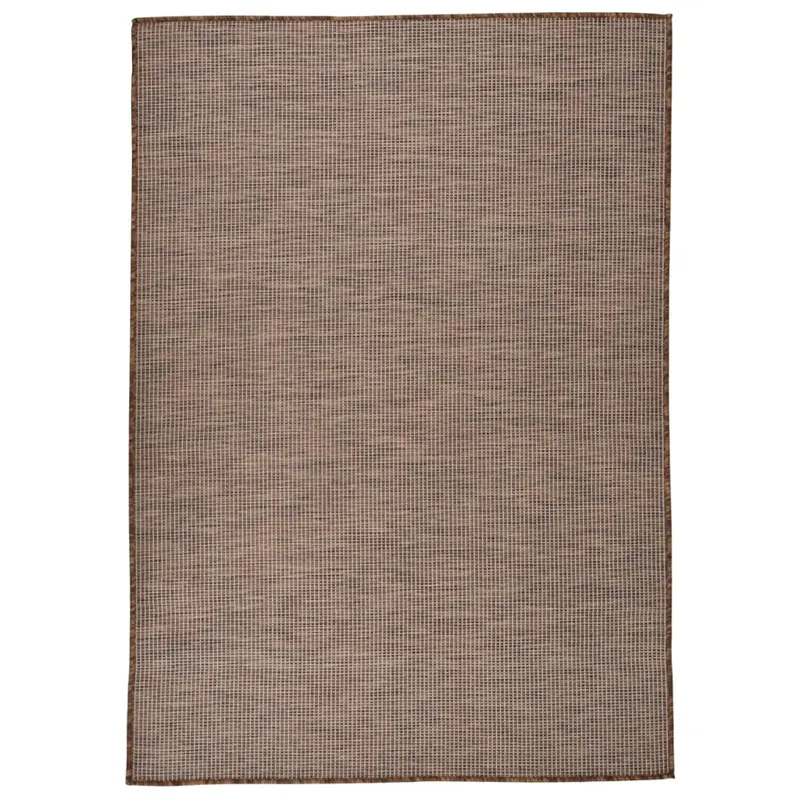 covor de exterior, maro, 160x230 cm, tesatura plata