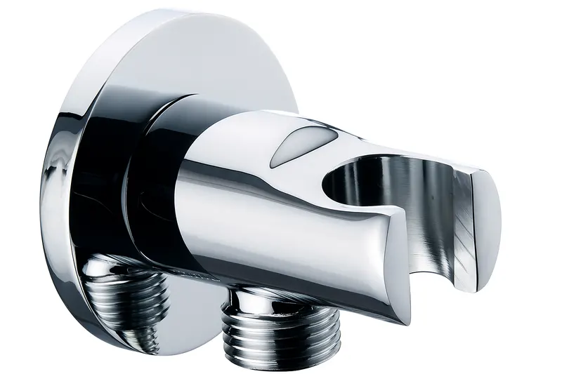 Racord apa cu brat suport dus Remer Rubinetterie 337M, alama cromata, montaj perete tavan, filet 1 2
