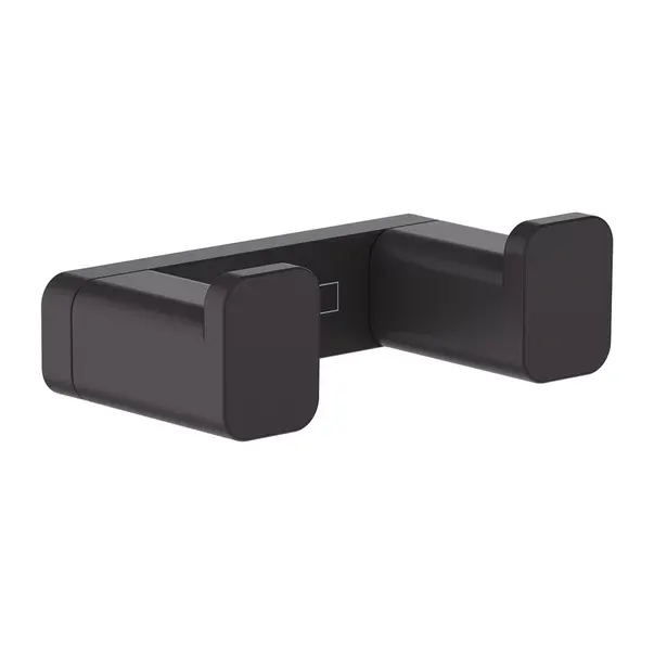 Cuier dublu Hansgrohe AddStoris negru mat